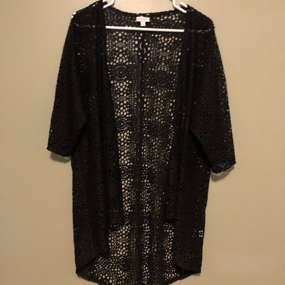 LuLaRoe Lindsay Small Black Coverup